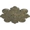 Ekena Millwork Katheryn Ceiling Medallion, Hand-Painted Witch Hazel Crackle, 18 1/8"OD x 1 1/4"P CM18KAWHC - alternate 2